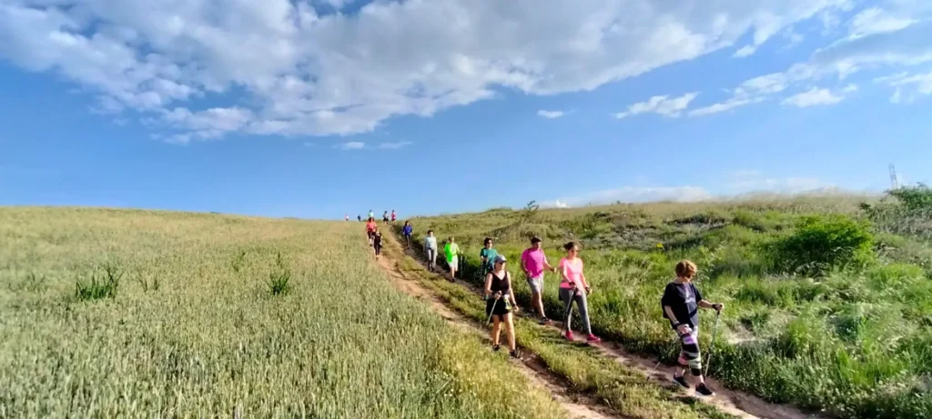 deportes de montaña sierra de francia marcha nórdica 3